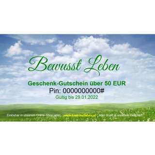 Geschenk Gutschein 50 Euro